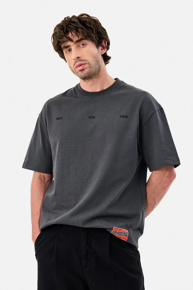 SNITCH 100% Cotton Oversized Printed T-Shirt